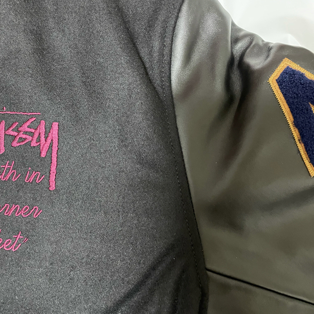 STUSSY(ステューシー)の稀少　40TH ANNIVERSARY IST JACKET Lサイズ メンズのジャケット/アウター(スタジャン)の商品写真