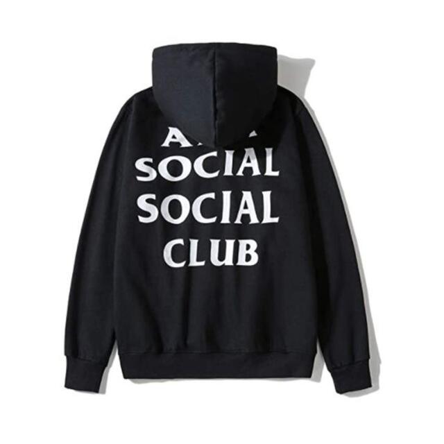 YGG★本物 anti social social club ロゴ パーカー L