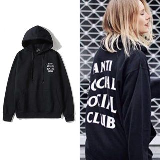 YGG★本物 anti social social club ロゴ パーカー L(パーカー)