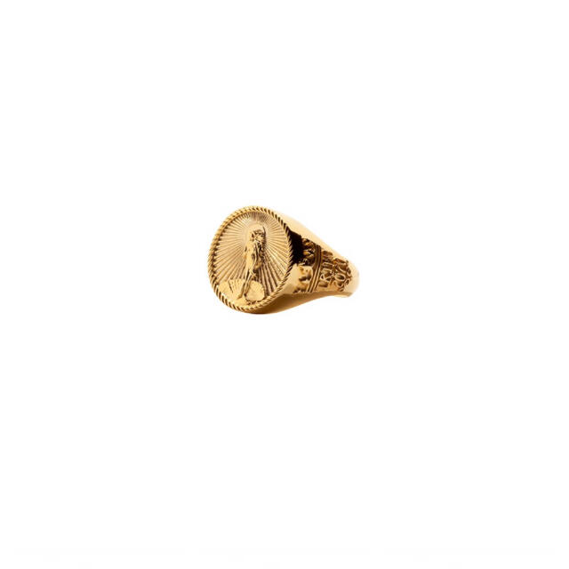 STUSSY(ステューシー)のXSサイズ Stussy 40th Anniversary Ring Gold メンズのアクセサリー(リング(指輪))の商品写真