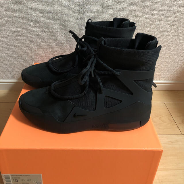 NIKE AIR FEAR OF GOD 1 TRIPLE BLACK 28