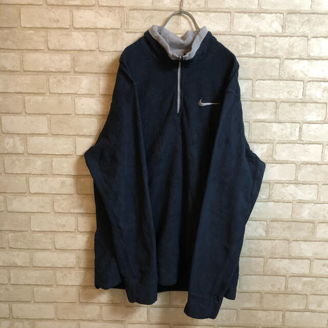 NIKE(ナイキ)のNIKE   ナイキハーフジップフリーススウェット　XLサイズ メンズのトップス(スウェット)の商品写真