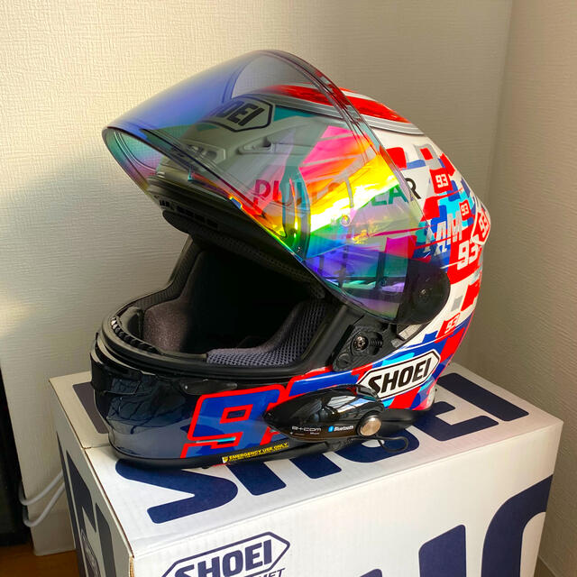 SHOEI ショーエイ Z7 power up!マルケス B+com付の通販 by むぎちゃ's shop｜ラクマ