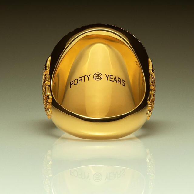 STUSSY(ステューシー)の【XLサイズ】stussy 40周年 ANNIVERSARY IST RING  メンズのアクセサリー(リング(指輪))の商品写真