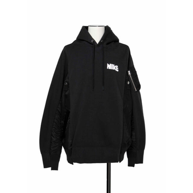 sacai(サカイ)のNike x sacai Hoodie パーカー　ブラック XS  メンズのトップス(パーカー)の商品写真