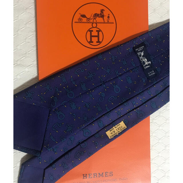 エルメスのネクタイ人気の7321EA 超美品 2