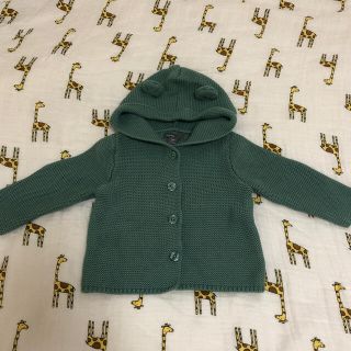 ベビーギャップ(babyGAP)の新品未使用　baby gap カーディガン　くま耳　美品(カーディガン/ボレロ)