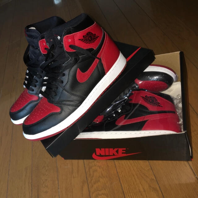 NIKE AIR JORDAN 1 BRED BANNED OG 27.5センチ