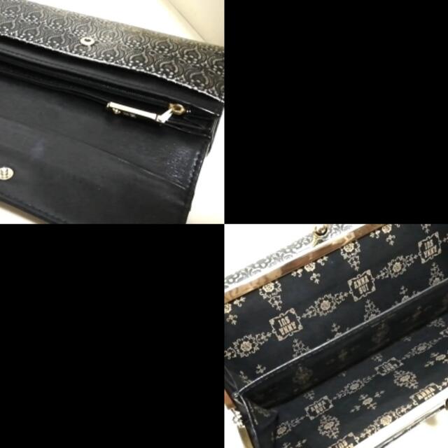 ANNA SUI(アナスイ)のアナスイ 長財布 シルバー×黒 がま口 レディースのファッション小物(財布)の商品写真