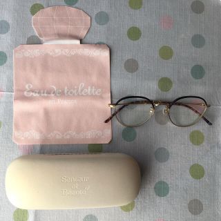 ジンズ(JINS)の美品　JINS ジンズ　度なし　Senteur et Beaute 伊達めがね(サングラス/メガネ)