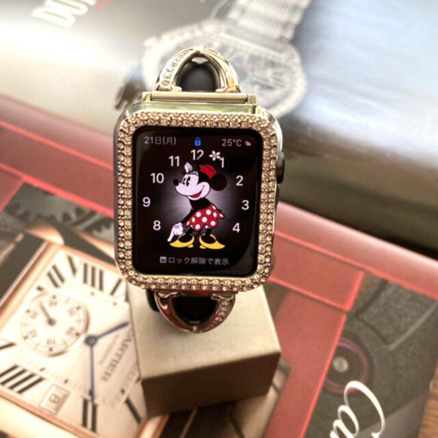 Apple watch アップルウォッチ ダイヤモンド カバー ケース30b スマホ/家電/カメラのスマホアクセサリー(モバイルケース/カバー)の商品写真