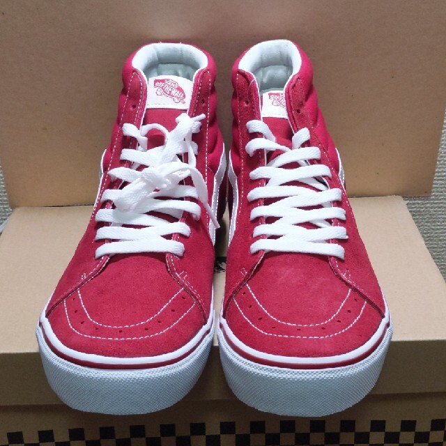 VANS(ヴァンズ)のvans sk8 hi DX 27.5cm T.RED 未使用品 メンズの靴/シューズ(スニーカー)の商品写真