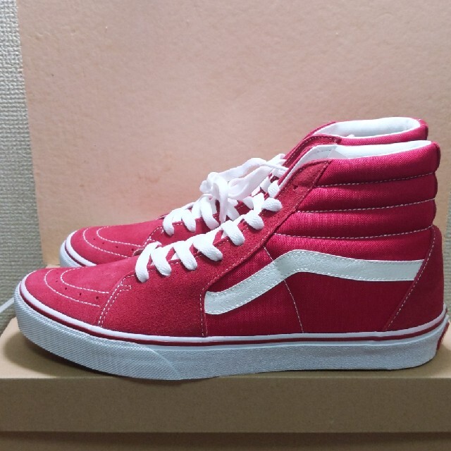 VANS(ヴァンズ)のvans sk8 hi DX 27.5cm T.RED 未使用品 メンズの靴/シューズ(スニーカー)の商品写真