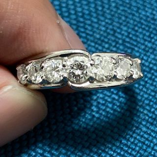 ダイヤ　指輪　一文字　1ct  プラチナ 指輪(リング(指輪))