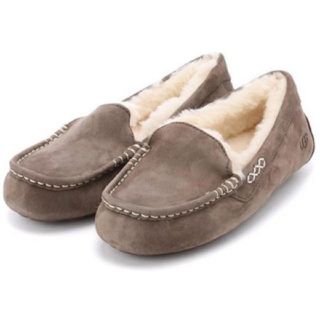 アグ(UGG)のUGG アンスレー ブラウン 未使用 US8(スリッポン/モカシン)