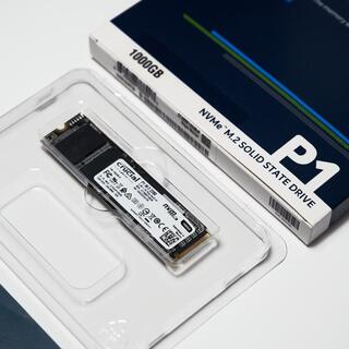 Crucial NVME M.2 P1 1TB SSD 外付けケース セット