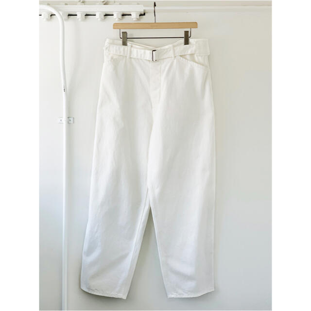 COMOLI 20aw ベルテッドデニム white サイズ1