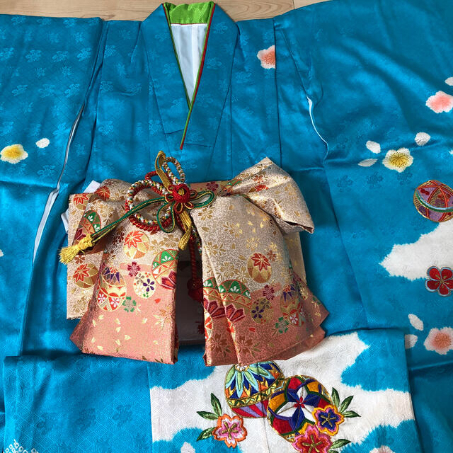 七五三　7歳女の子　着物セット！作り帯和服/着物