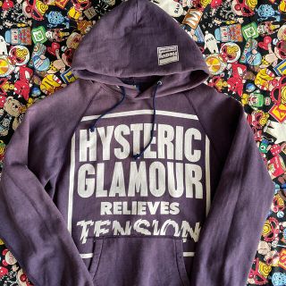 ヒステリックグラマー(HYSTERIC GLAMOUR)のヒステリック グラマー♡フード付きトレーナー♡パープル(トレーナー/スウェット)