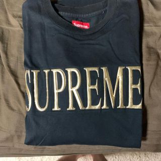 シュプリーム(Supreme)の Supreme Gold Logo L/S Tee black (Tシャツ/カットソー(七分/長袖))