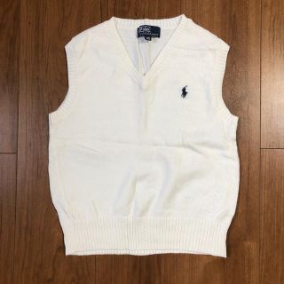 ポロラルフローレン(POLO RALPH LAUREN)のPOLOラルフローレン　白ベスト　110cm(ドレス/フォーマル)