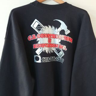 ☆US古着ビッグサイズ！2XL/バックプリント/企業系/スウェット(スウェット)