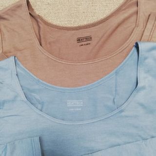 ユニクロ(UNIQLO)のRio様専用　ユニクロ　ヒートテック　U 首XL 　2枚訳有り(アンダーシャツ/防寒インナー)