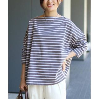 イエナ(IENA)のIENAイエナ TWW BIG MARINE BOATNECK プルオーバー(カットソー(長袖/七分))