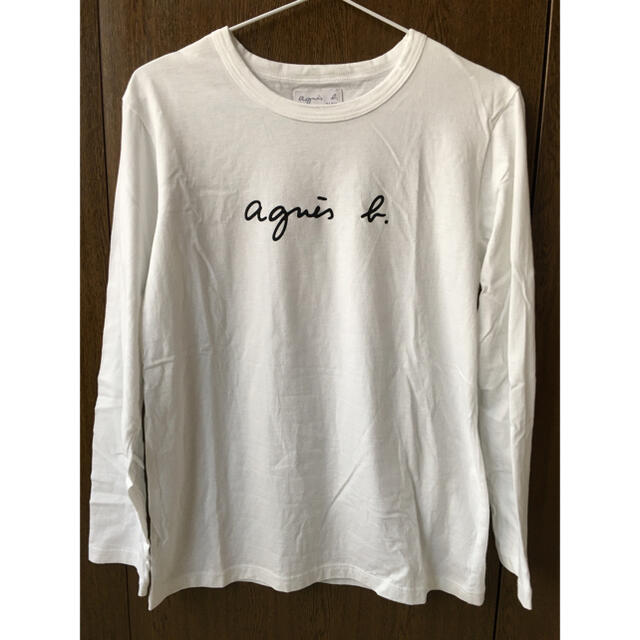 agnes b.(アニエスベー)のagnes b．アニエスベー ロゴTシャツ 長袖 ホワイト T1 レディースのトップス(Tシャツ(長袖/七分))の商品写真