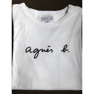 アニエスベー(agnes b.)のagnes b．アニエスベー ロゴTシャツ 長袖 ホワイト T1(Tシャツ(長袖/七分))