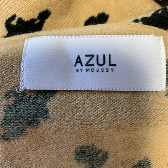 AZUL by moussy(アズールバイマウジー)の【最終お値引き】AZUL  by moussy【新品】ヒョウ柄ニット レディースのトップス(ニット/セーター)の商品写真