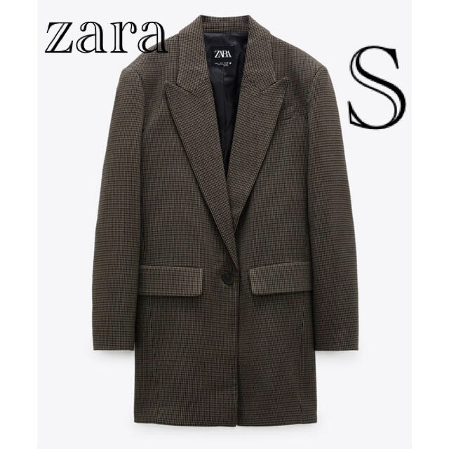 zara チェック柄オーバーサイズブレザー　 | フリマアプリ ラクマ