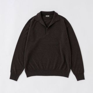 COMOLI 20aw カシミヤスキッパーニット グリーン