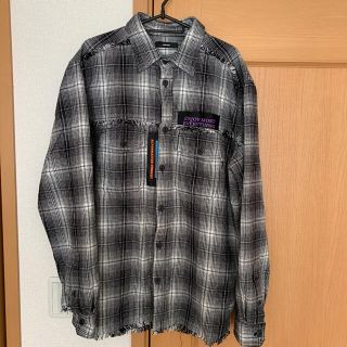 ディーゼル(DIESEL)のDIESEL ネルシャツ切りっぱなしデザイン(シャツ)