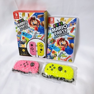 ニンテンドースイッチ(Nintendo Switch)のスーパー マリオパーティ 4人で遊べる Joy-Conセット ほぼ未使用(家庭用ゲームソフト)