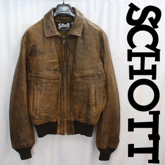 Schott A-2 レザージャケット　USA 【36】