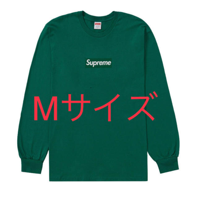 最安値】 - Supreme Supreme 緑 M Tee L/S Logo Box Tシャツ+