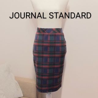 ジャーナルスタンダード(JOURNAL STANDARD)の美品⚪️JOURNAL STANDARD　チェック柄タイトスカート(ひざ丈スカート)