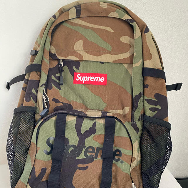 バッグsupreme バックパック カモフラ 迷彩 bag 未使用 レア