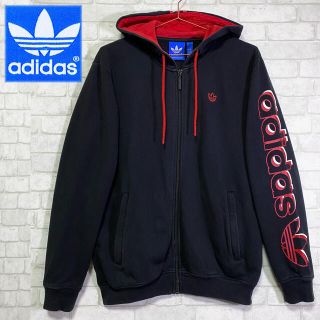 アディダス(adidas)のadidas アディダス パーカー フーディ 袖ロゴ / Sサイズ(パーカー)