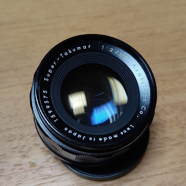 最終値下げ。【黄文字】Super Takumar 55mm F2.0 スマホ/家電/カメラのカメラ(レンズ(単焦点))の商品写真