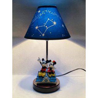 【 希少 】Disney ミッキー & ミニー 屋根上の星 テーブルランプ 【 希少 】Disney ミッキー & ミニー 屋根上の星 テーブルランプ