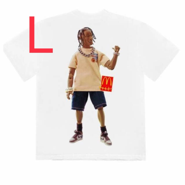 Lサイズ　travis scott McDonald's マクドナルド メンズのトップス(Tシャツ/カットソー(半袖/袖なし))の商品写真