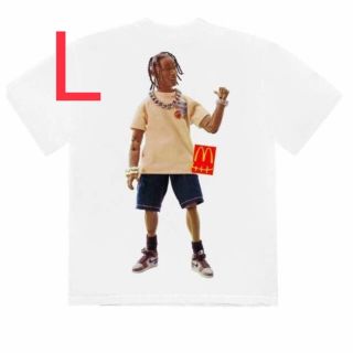 Lサイズ　travis scott McDonald's マクドナルド(Tシャツ/カットソー(半袖/袖なし))