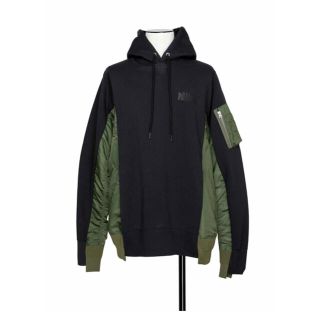 サカイ(sacai)のNike x sacai Hoodie Navy XXLサイズ　日本未発売サイズ(パーカー)