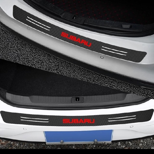 スバル(スバル)のスバルステッカートランクバンパーガードカーボーン（ブラック）値下げ 自動車/バイクの自動車(車外アクセサリ)の商品写真