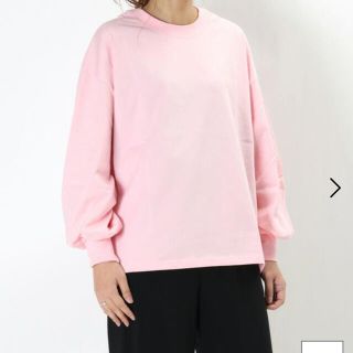 新品未使用タグ付 HYKE LONG-SLV TEE pink サイズ1