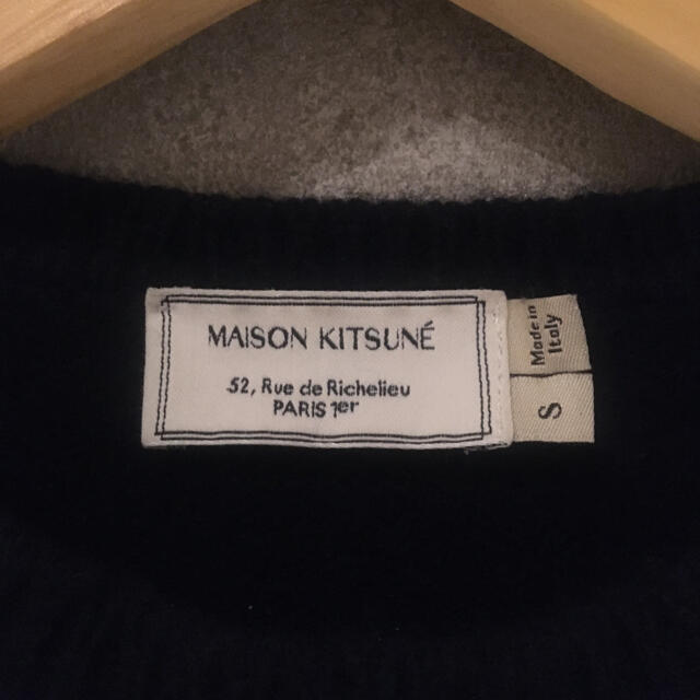 MAISON KITSUNE'(メゾンキツネ)の2017AW “MAISON KITSUNE”  lambswool knit メンズのトップス(ニット/セーター)の商品写真