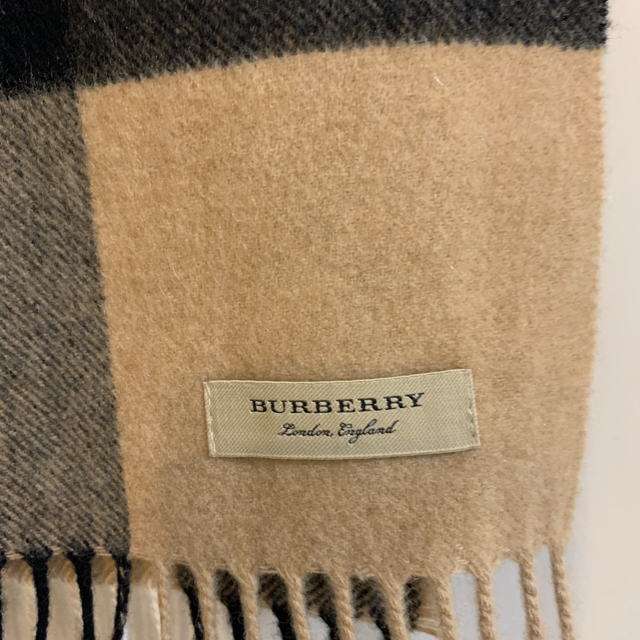 BURBERRY(バーバリー)の美品　バーバリー　マフラー　カシミア　ノバチェック　ボックスチェック レディースのファッション小物(マフラー/ショール)の商品写真