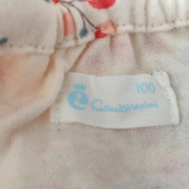 Combi mini(コンビミニ)のコンビミニ カットソー 長袖 サイズ100 美品 キッズ/ベビー/マタニティのキッズ服女の子用(90cm~)(Tシャツ/カットソー)の商品写真